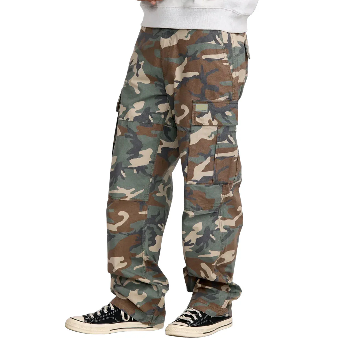 RVCA Dayshift Cargo Pants - Vintage Woodland - Image 4