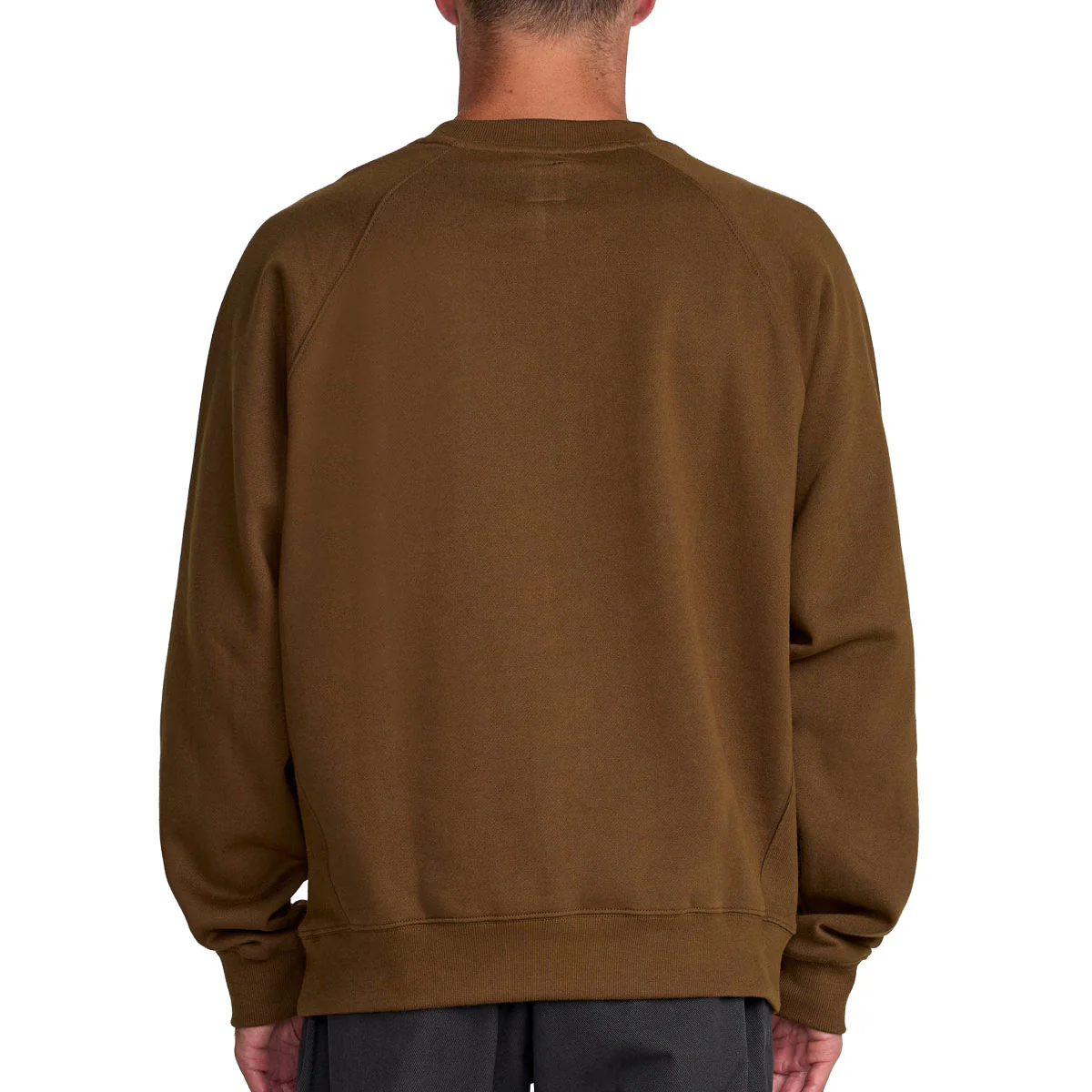 RVCA Dayshift Crew 2 Sweatshirt - Bombay Brown - Image 2