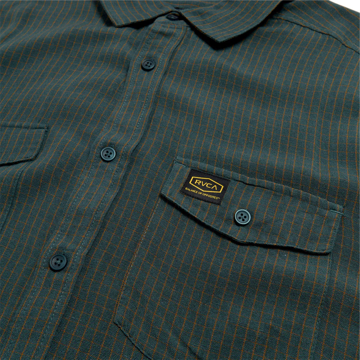 RVCA Dayshift Plaid Shirt - Duck Blue - Image 3