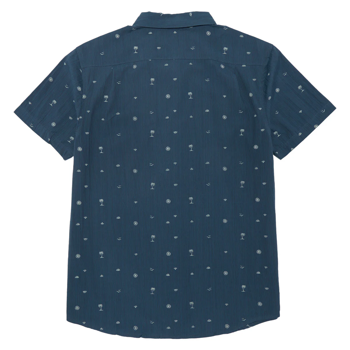 RVCA Exotica Seersucker Shirt - Garage Blue - Image 2
