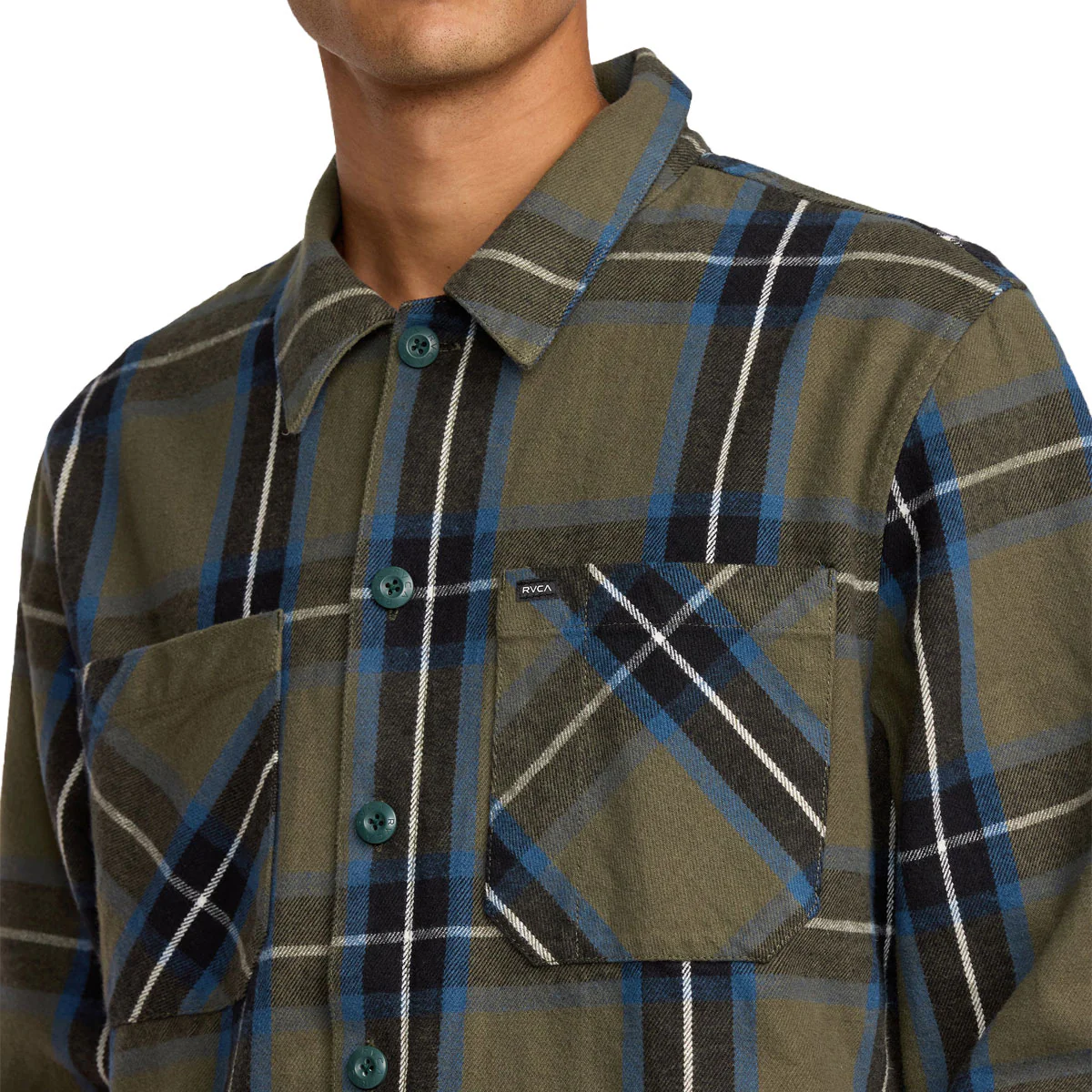 RVCA Flight Risk Shirt Jacket - Hunter Green - Image 4