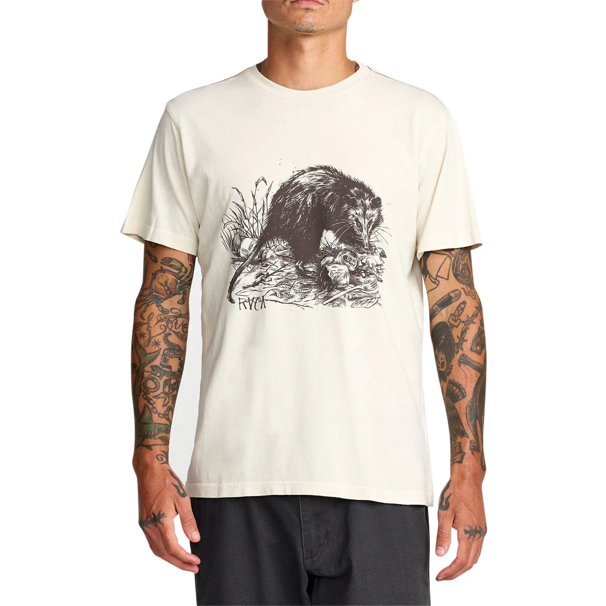 RVCA Horton Possum T-Shirt - Ceramic - Image 2