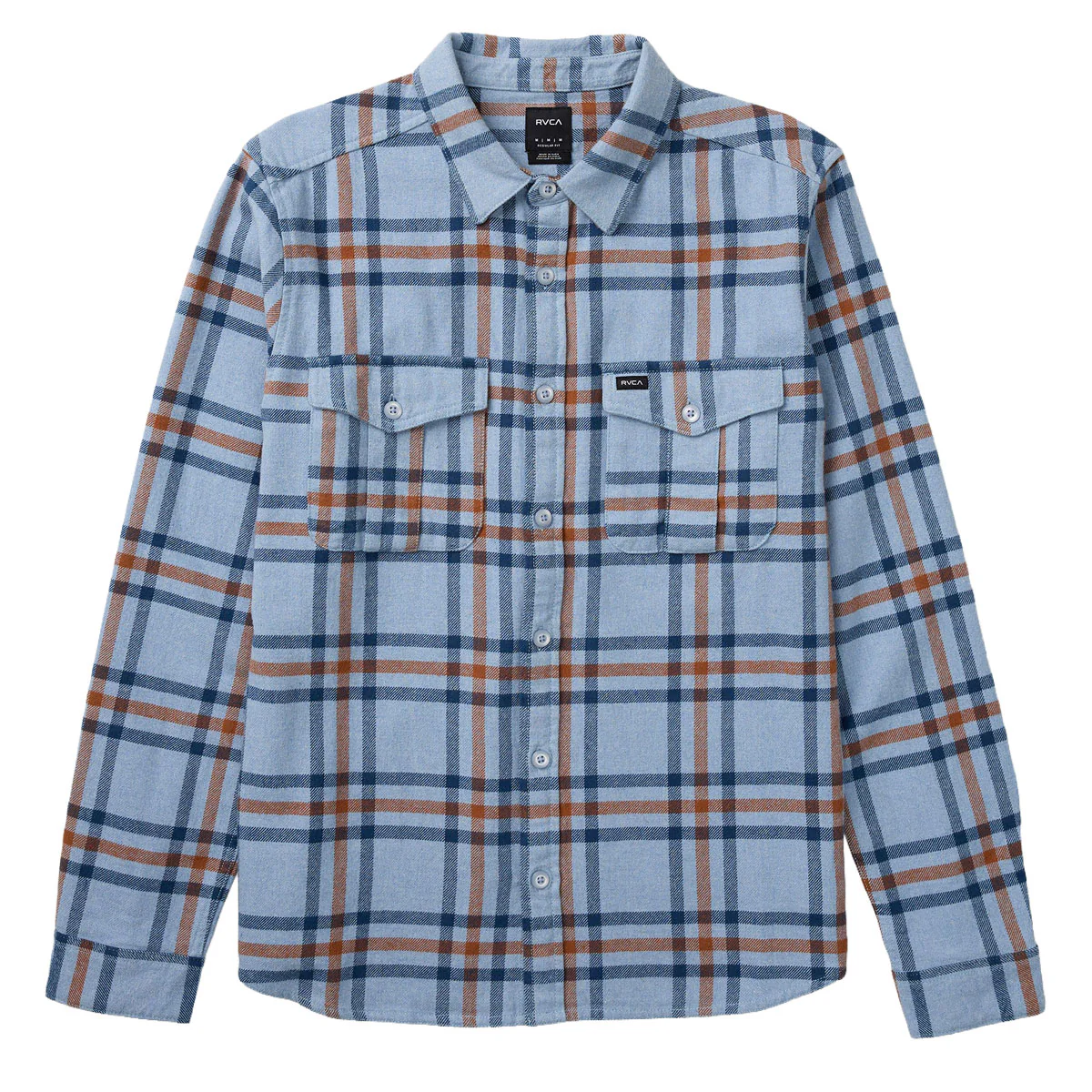 RVCA Hughes Flannel Shirt - Chambray - Image 5