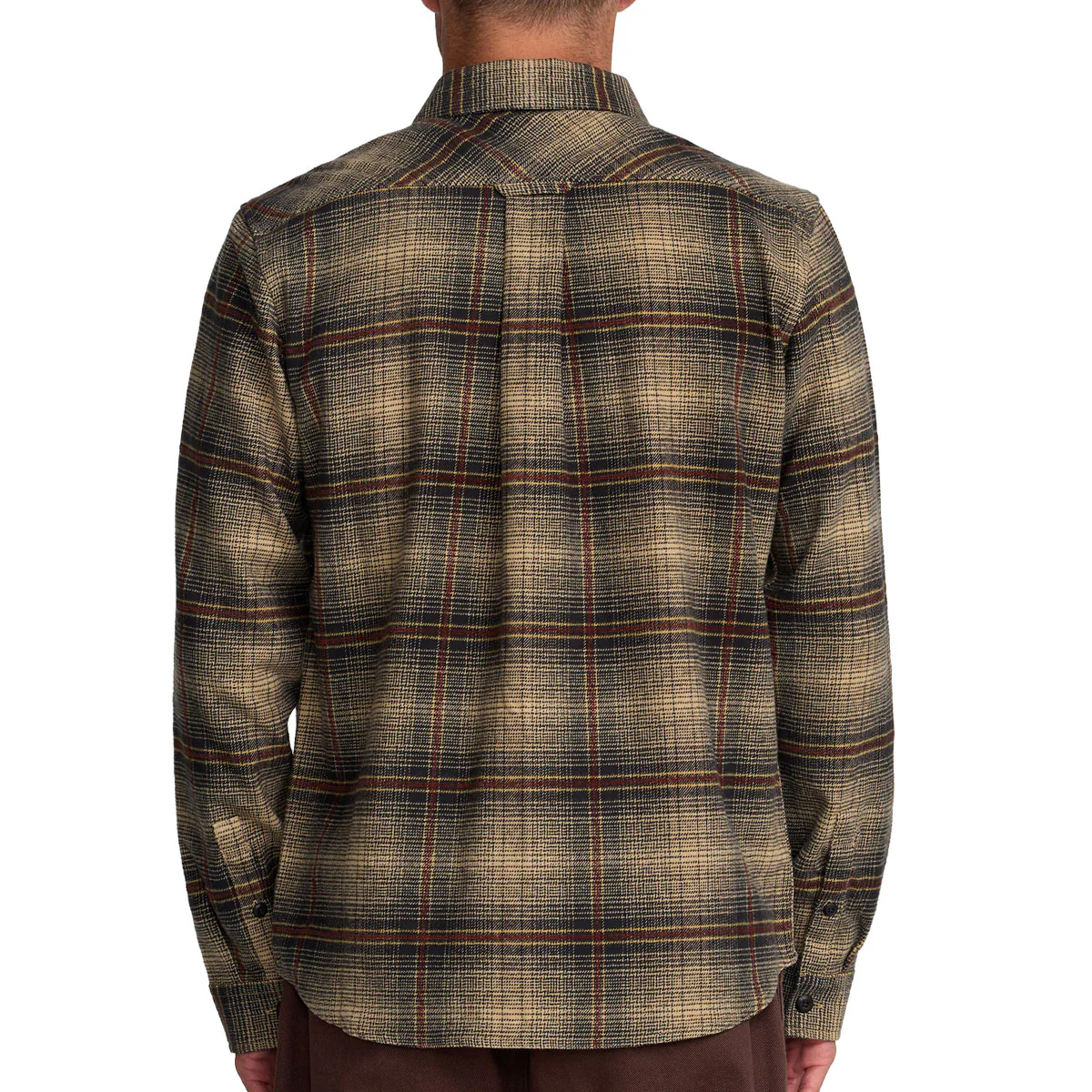 RVCA Hughes Flannel Shirt - Pirate Black - Image 2