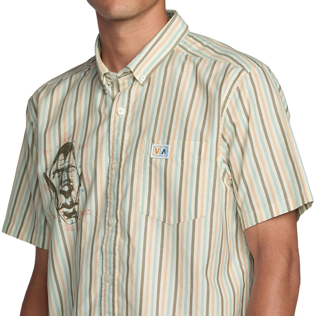 RVCA Jacobs Archive Stripe Shirt - Multi - Image 3