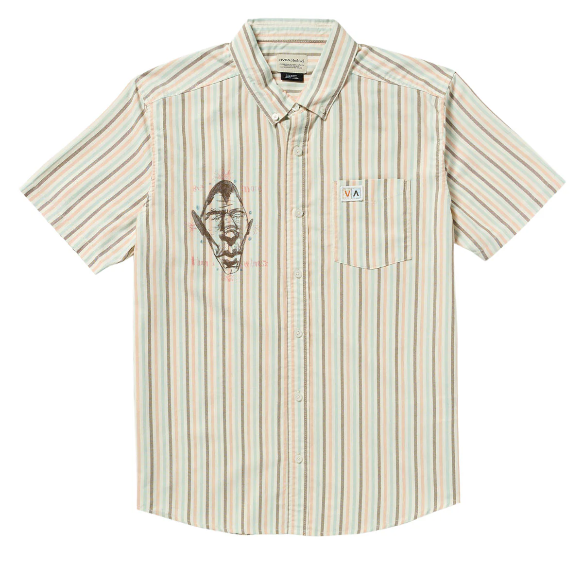 RVCA Jacobs Archive Stripe Shirt - Multi - Image 4