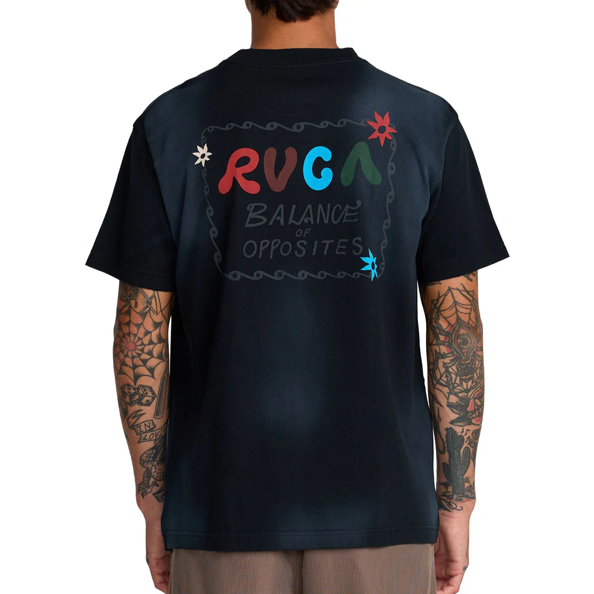 RVCA Mel G Balance T-Shirt - Black - Image 3
