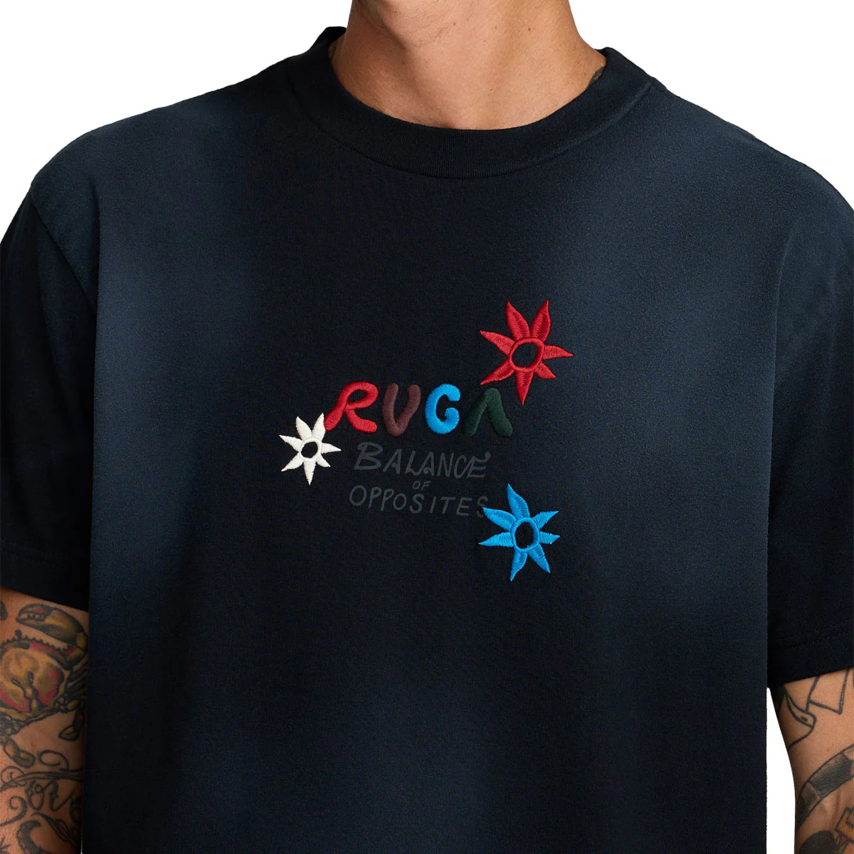 RVCA Mel G Balance T-Shirt - Black - Image 4