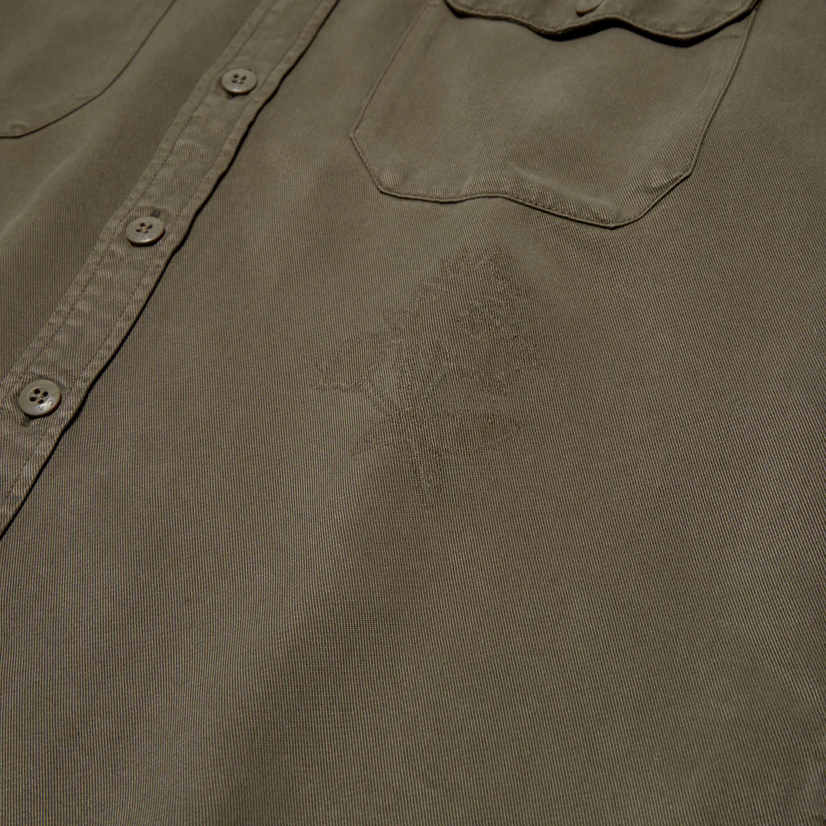 RVCA Mel G Moon Flower Long Sleeve Shirt - Mushroom - Image 4