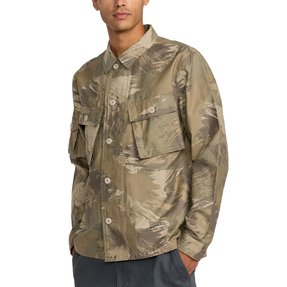 RVCA Mil Jacket - Khaki Camo - Image 3