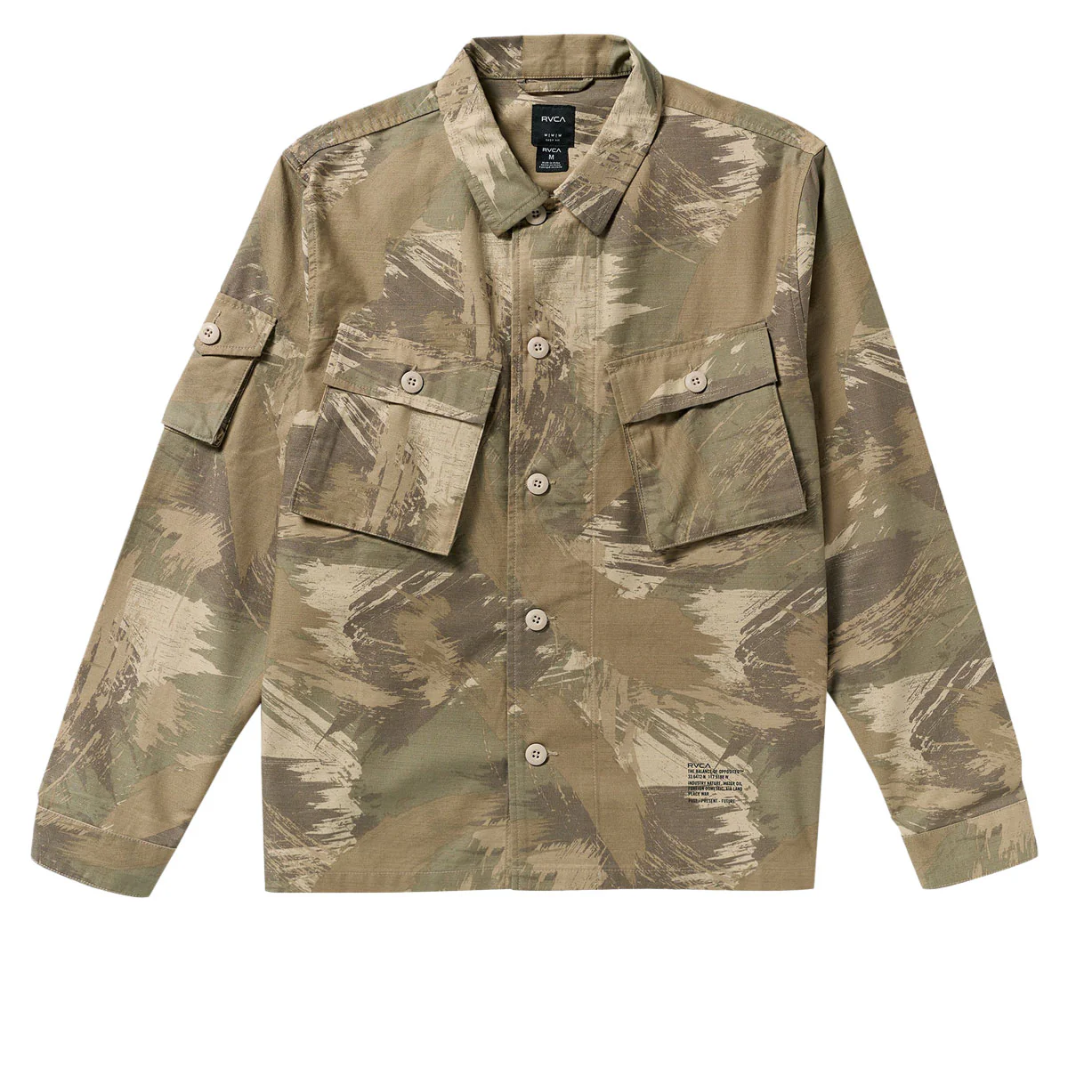 RVCA Mil Jacket - Khaki Camo - Image 5
