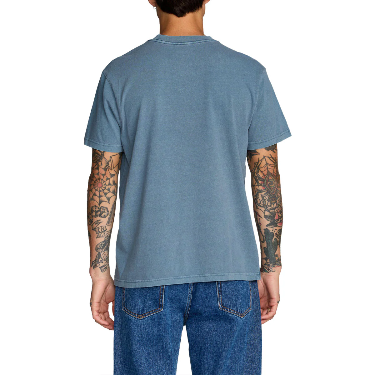 RVCA Olde RVCA T-Shirt - Vintage Navy - Image 3