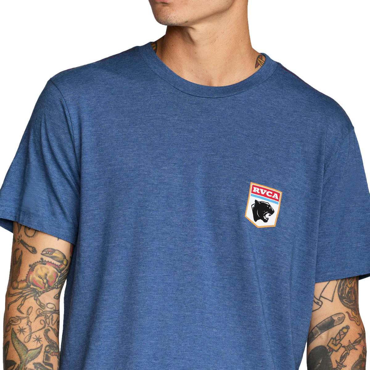 RVCA Pantero T-Shirt - Indigo - Image 5