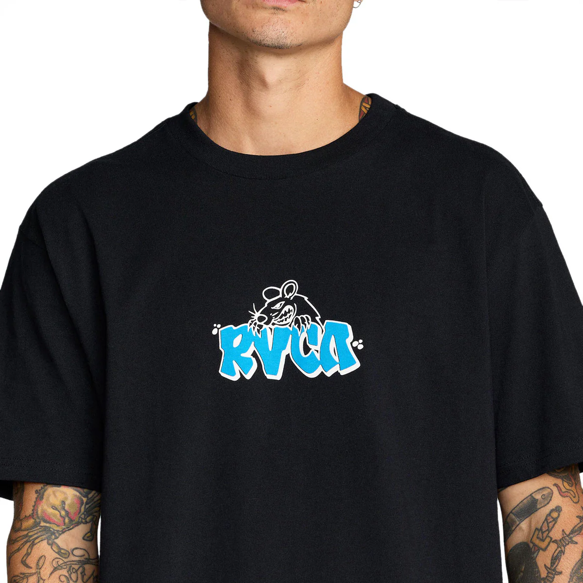 RVCA Ratnest T-Shirt - Black - Image 4