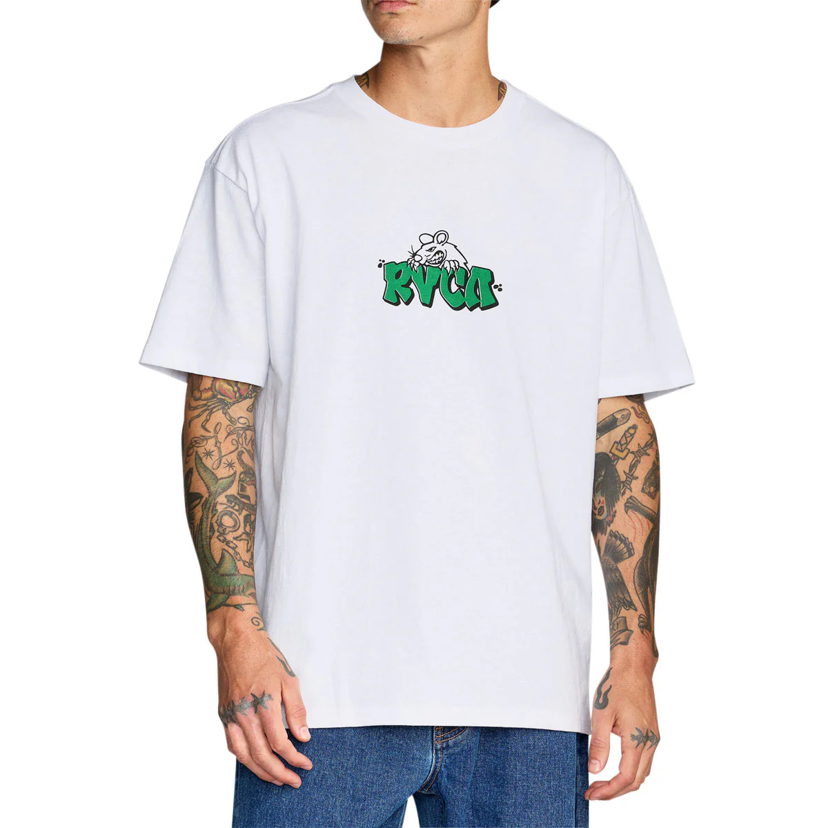 RVCA Ratnest T-Shirt - White - Image 2