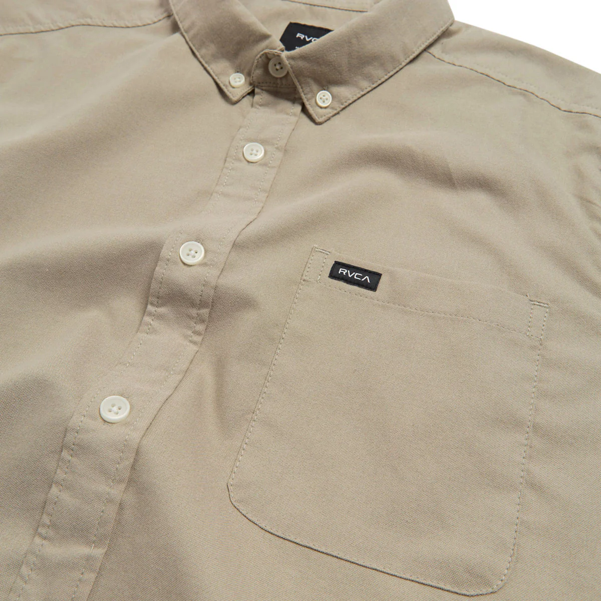 RVCA Thatll Do Stretch Shirt - Vintage Khaki - Image 2
