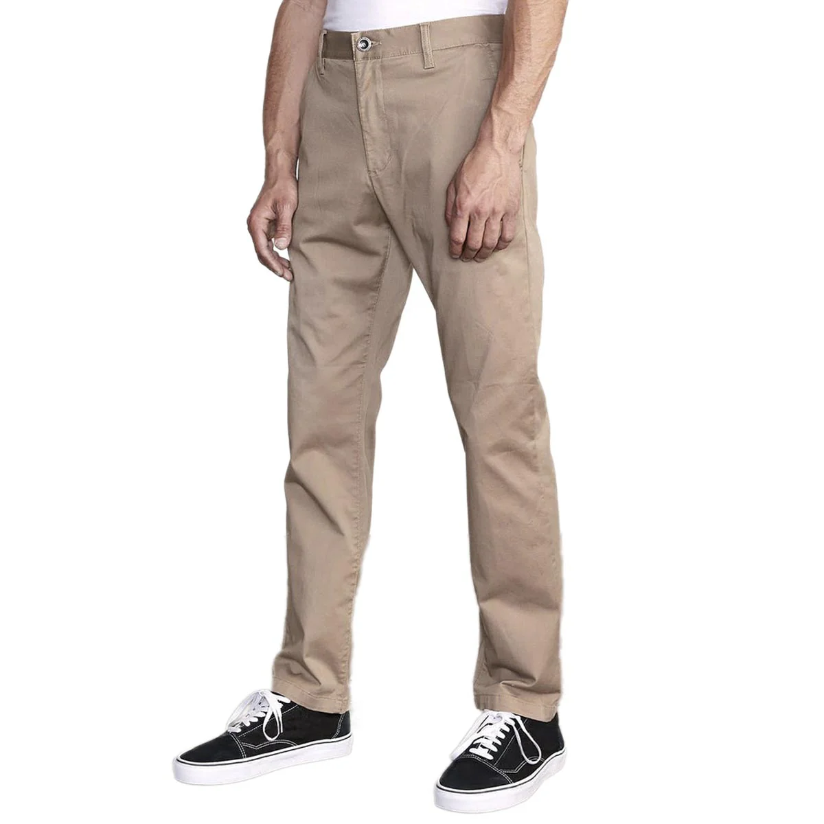RVCA The Weekend Stretch Pants - Dark Khaki 2 - Image 3