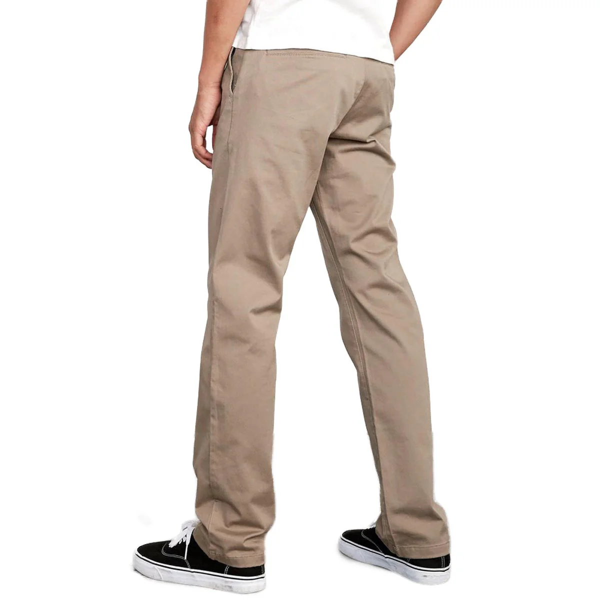 RVCA The Weekend Stretch Pants - Dark Khaki 2 - Image 4