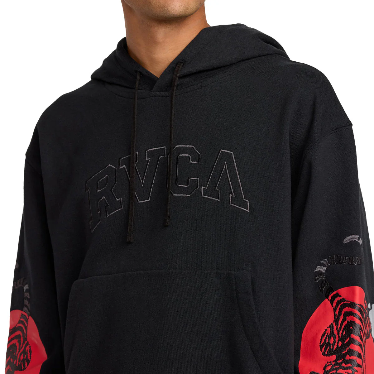 RVCA Tiger Sun Hoodie - RVCA Black - Image 3