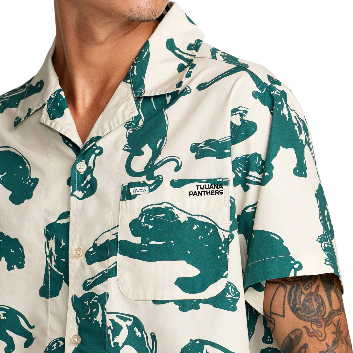 RVCA TJP All Over Shirt - Ceramic - Image 3