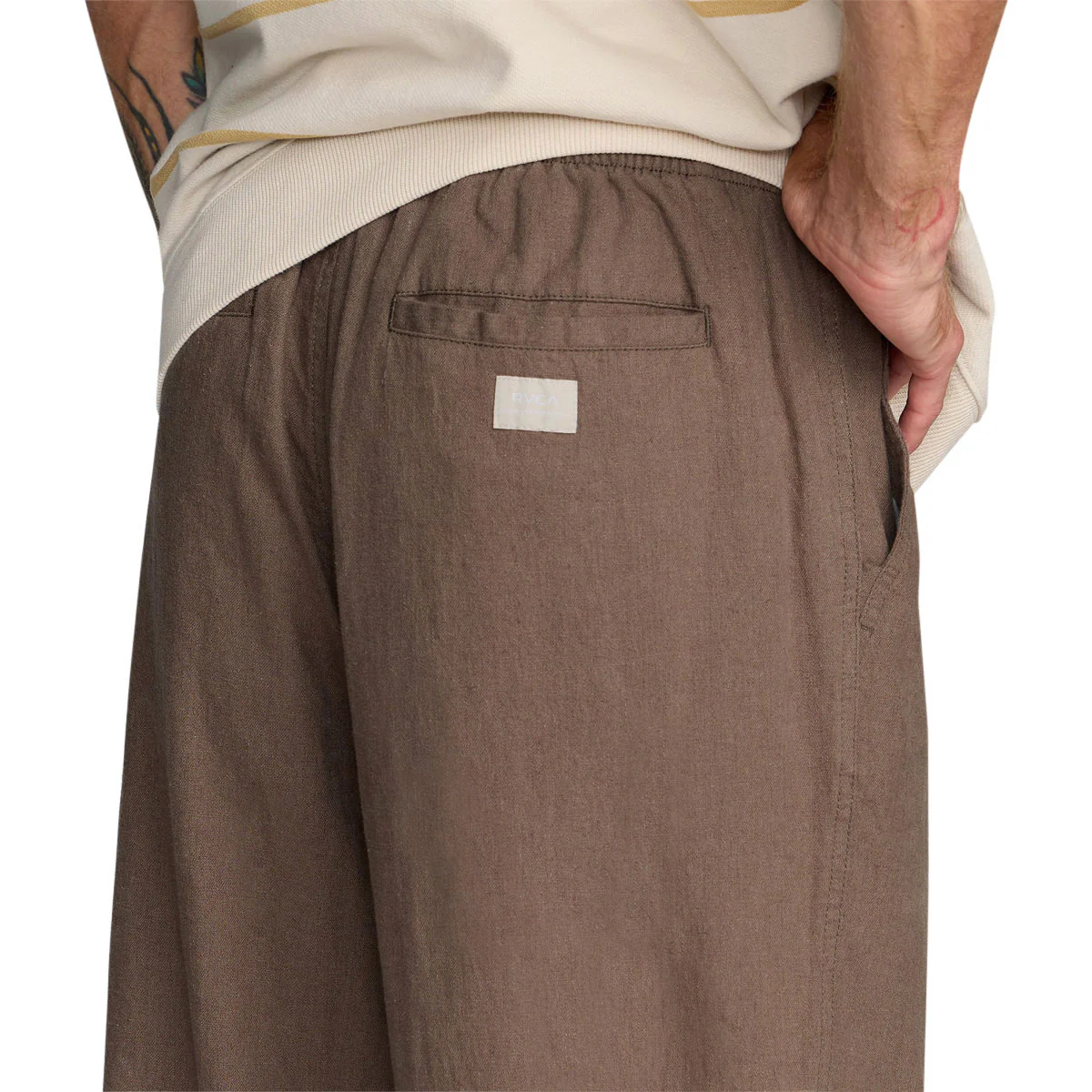 RVCA Vacancy Sands Pants - Mushroom - Image 5