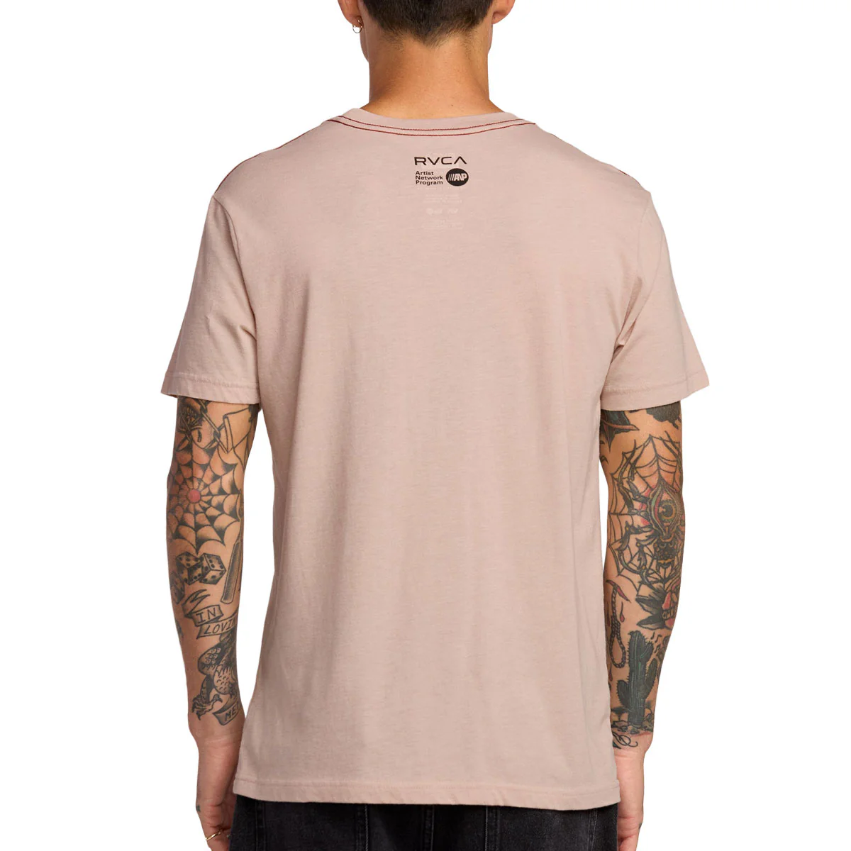 RVCA You're Still Here T-Shirt - Pale Mauve - Image 3