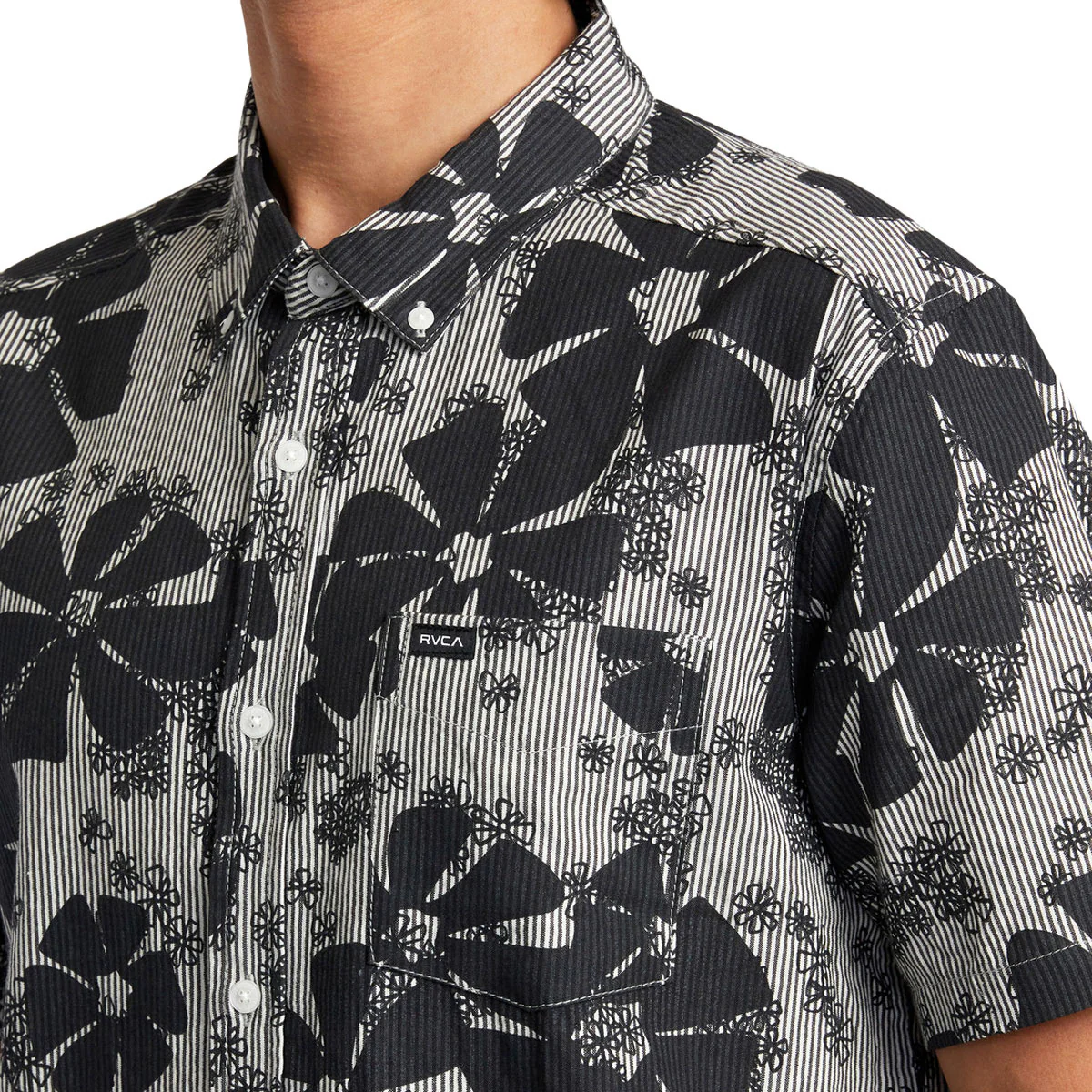 RVCA Yoyogi Seersucker Shirt - Black - Image 4
