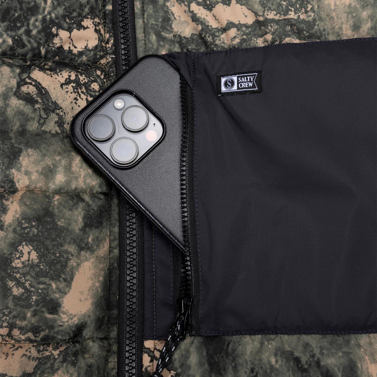 Salty Crew Barrier Hooded Jacket - Camo - Image 3