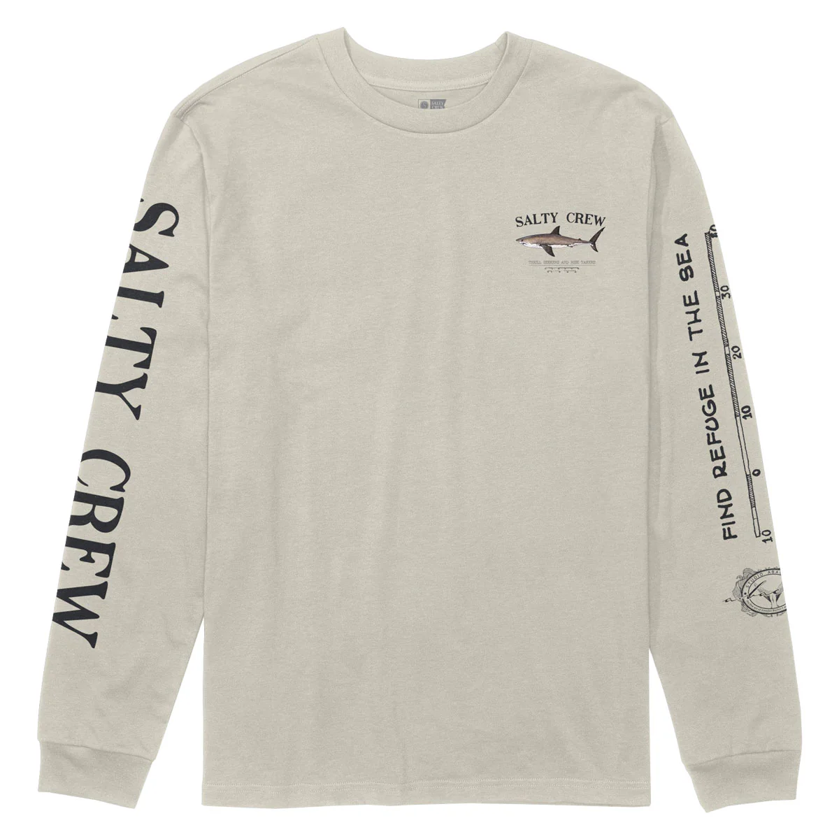Salty Crew Bruce Classic Long Sleeve T-Shirt - Bone - Image 2