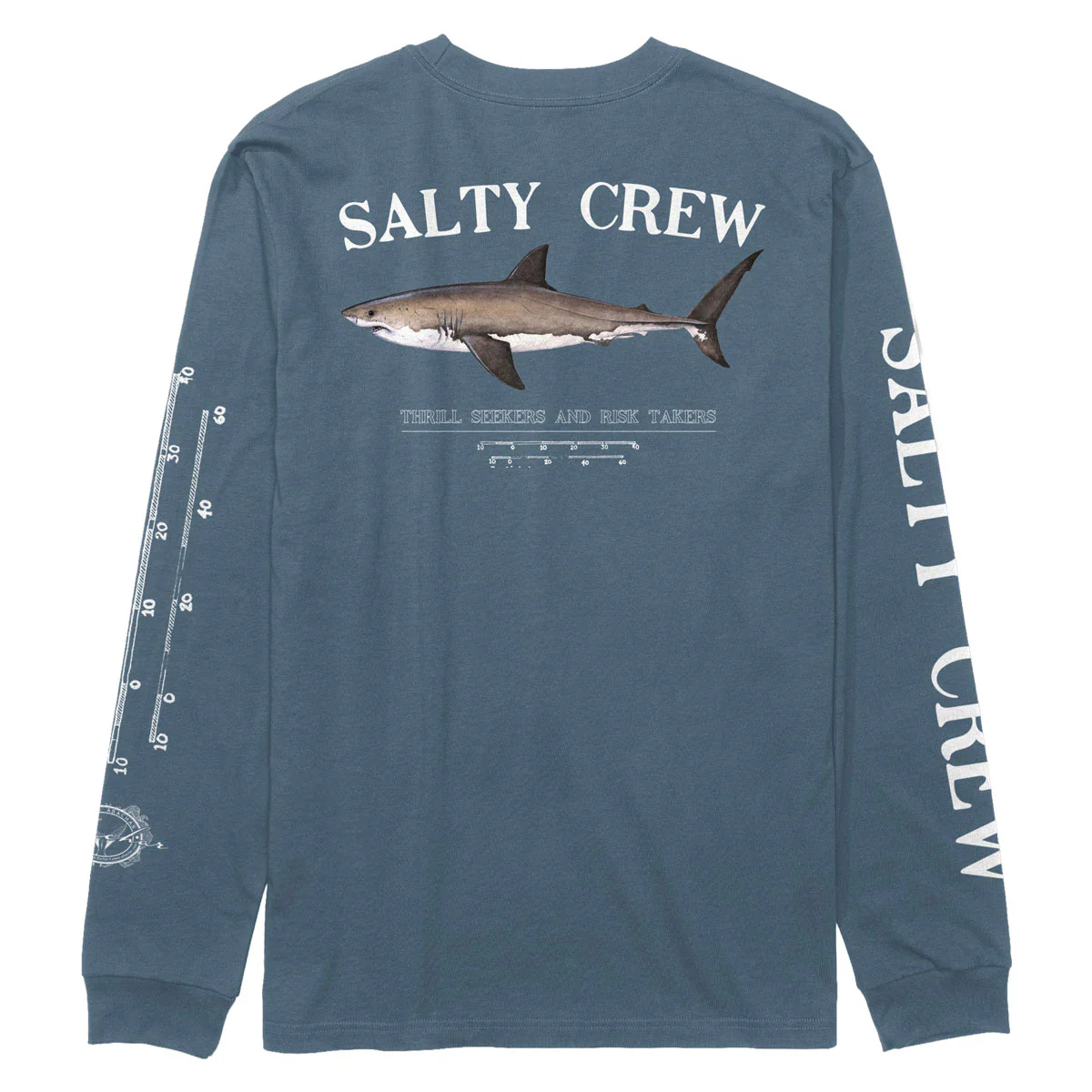 Salty Crew Bruce Classic Long Sleeve T-Shirt - Slate - Image 2