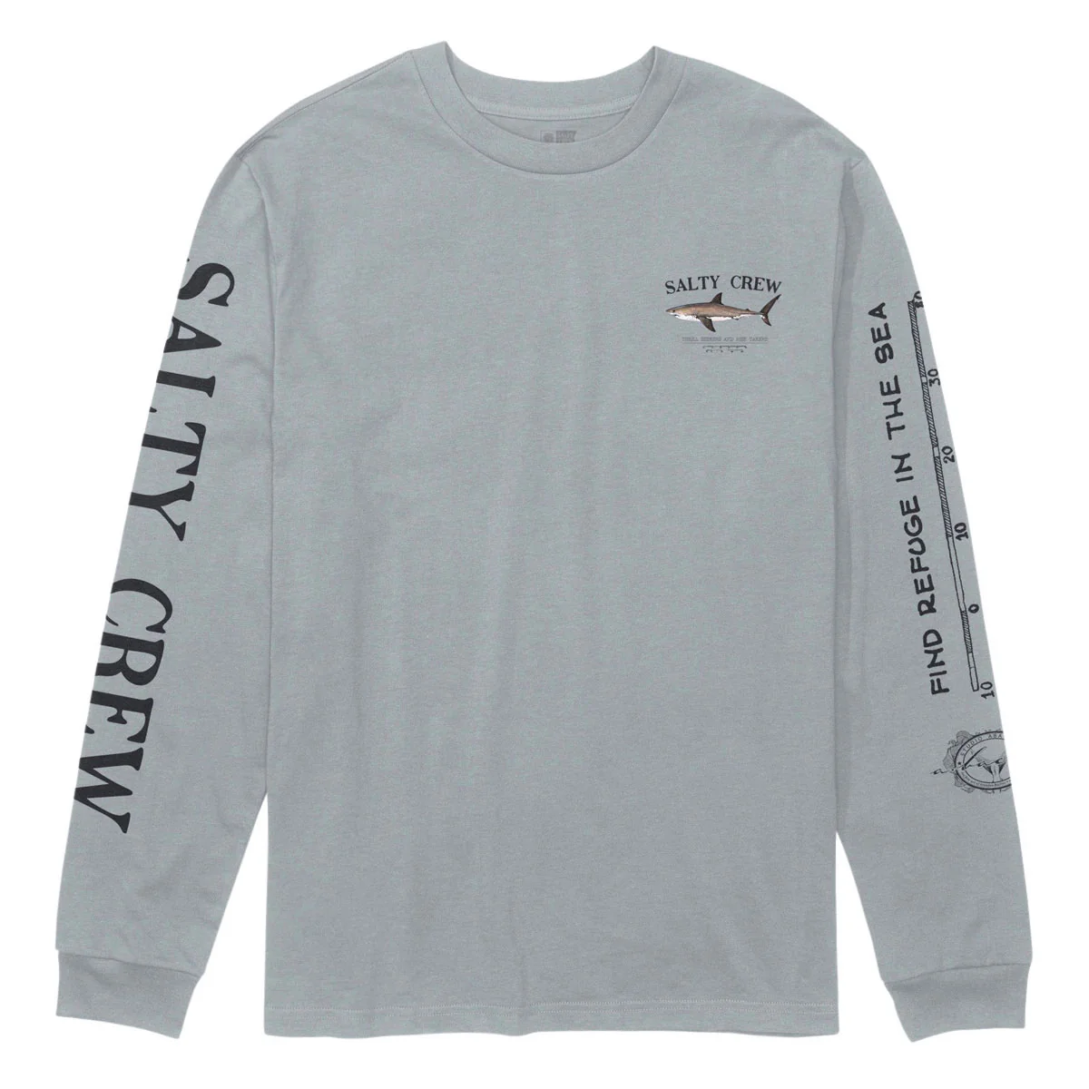 Salty Crew Bruce Long Sleeve T-Shirt - Quarry - Image 2
