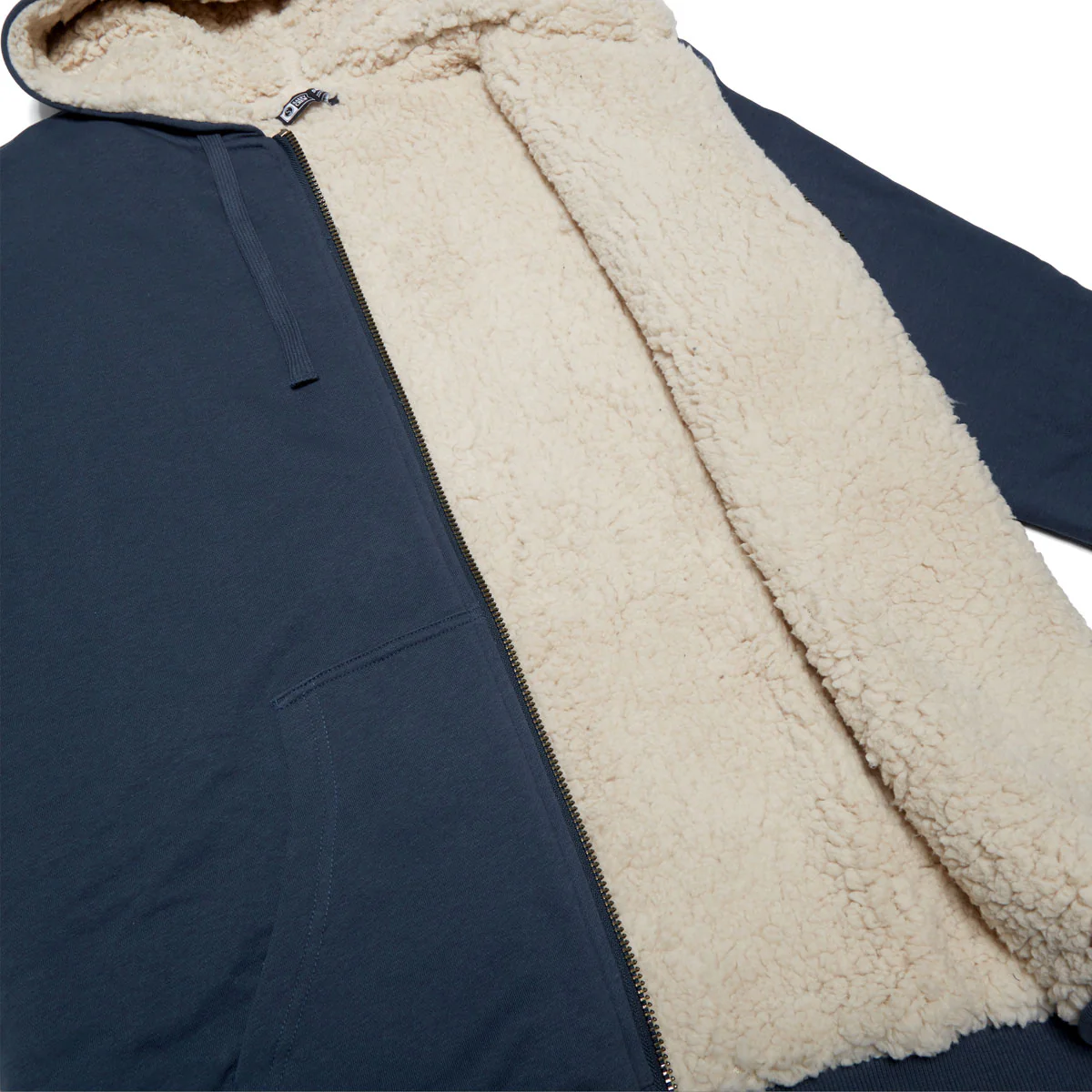 Salty Crew Coastal Sherpa Zip Up Hoodie - Midnight Navy - Image 2