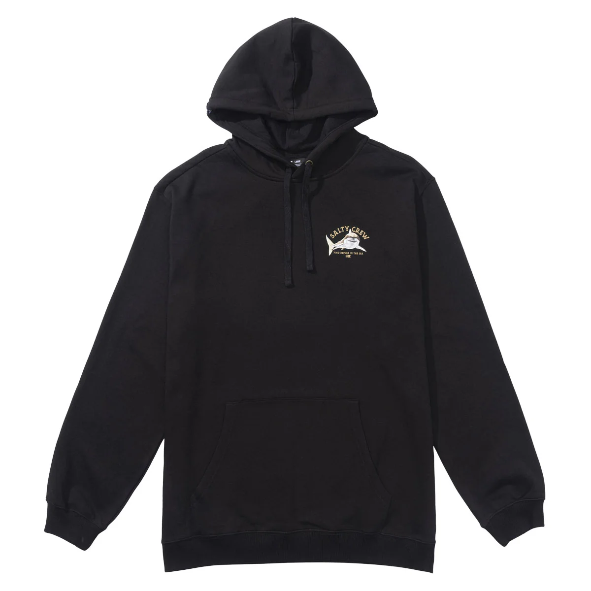 Salty Crew Lurking Fleece Hoodie - Black - Image 2