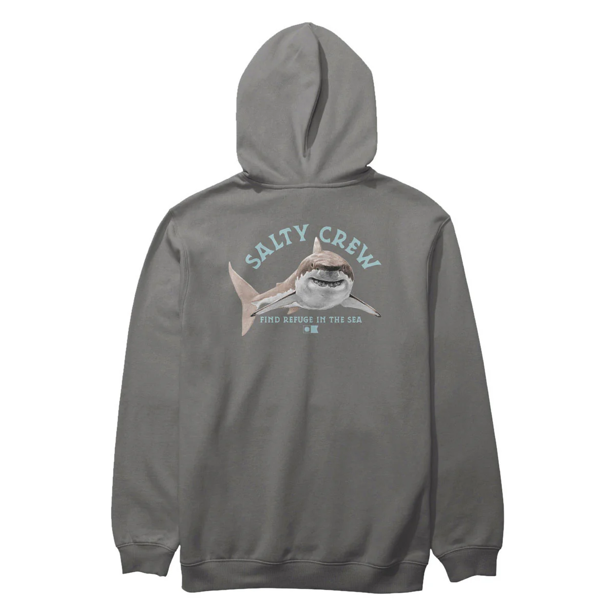 Salty Crew Lurking Fleece Hoodie - Charcoal - Image 2