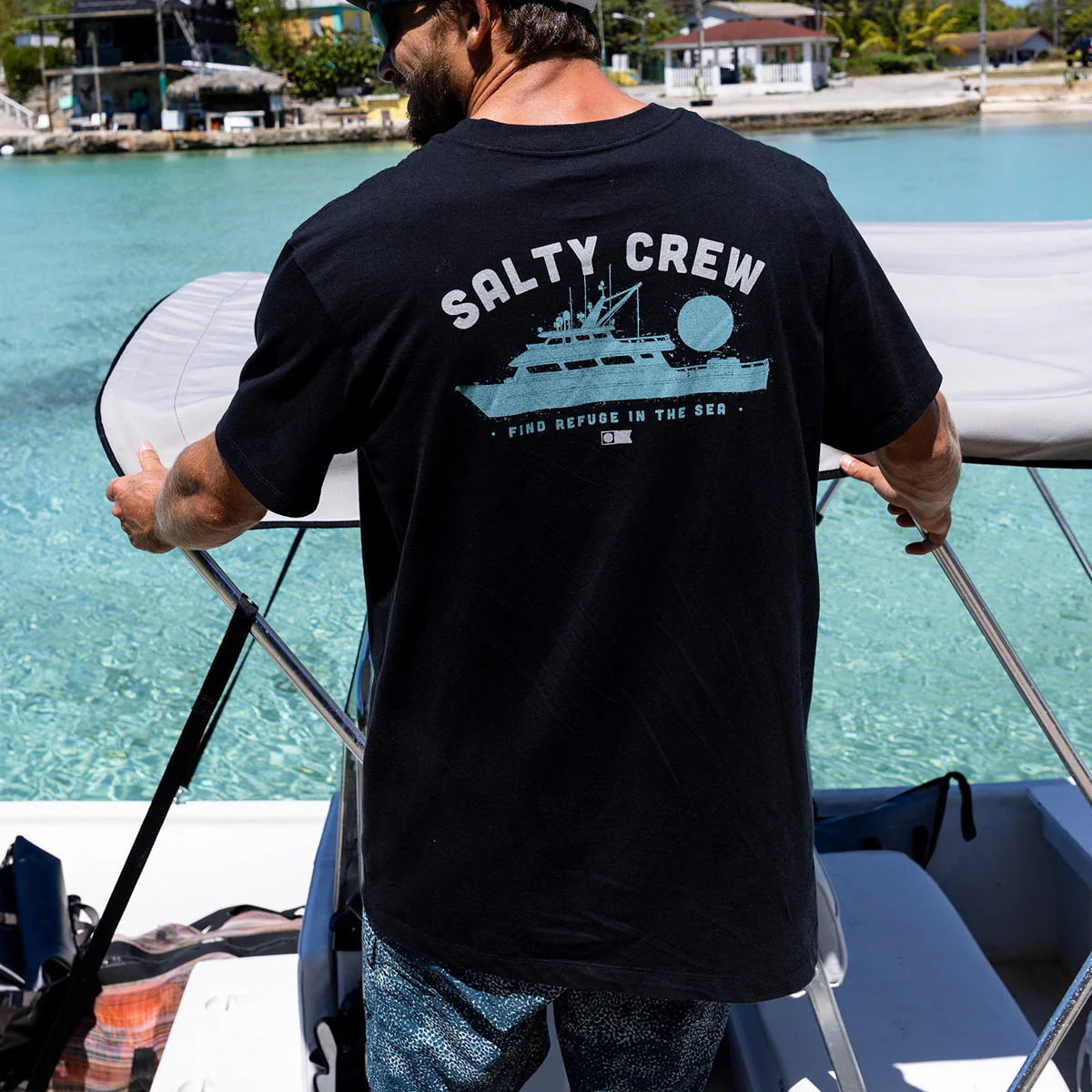Salty Crew Overnight T-Shirt - Black - Image 3