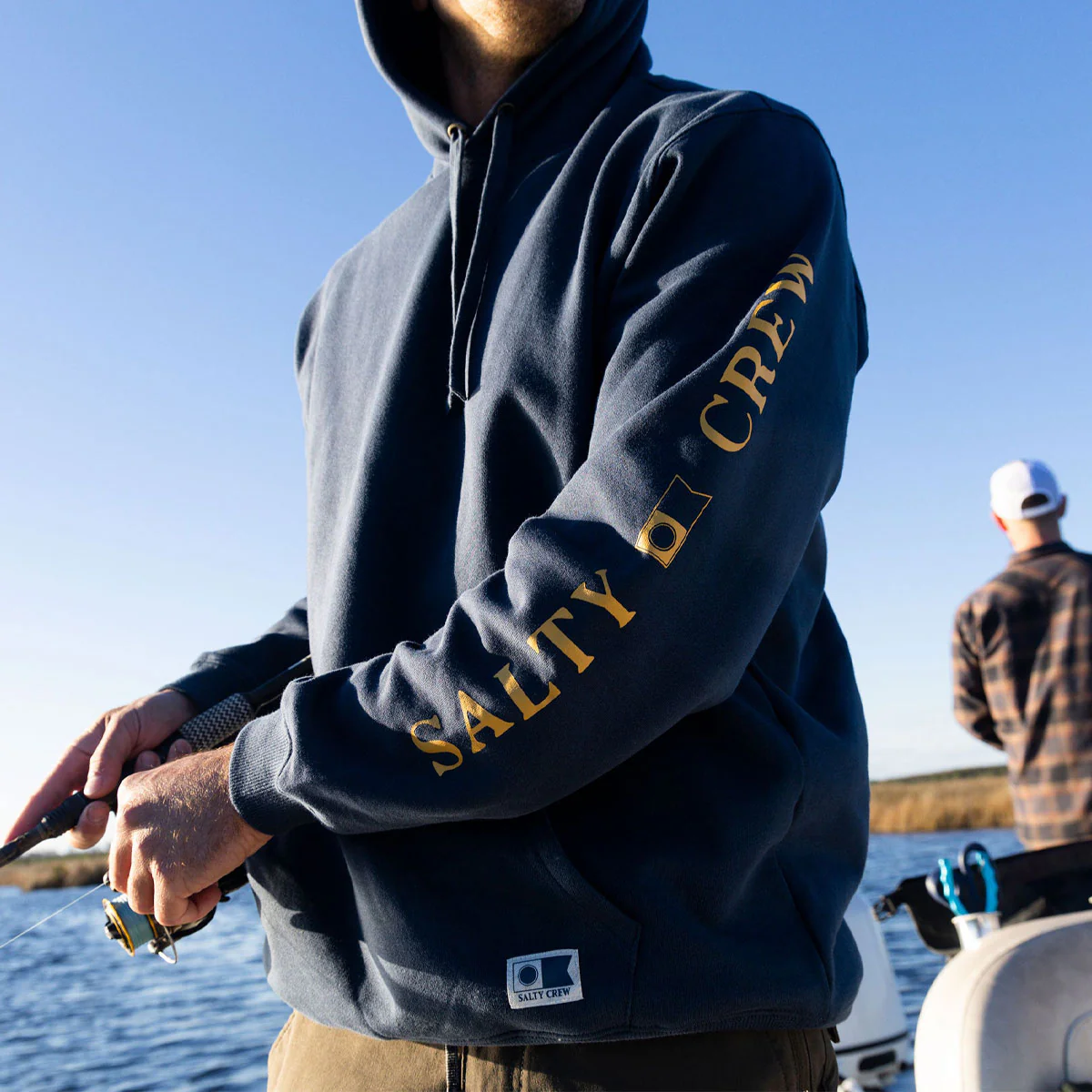 Salty Crew Refuge Hoodie - Midnight Navy - Image 3