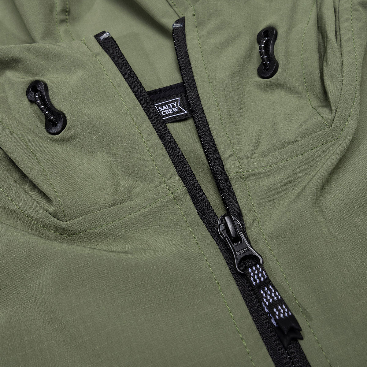 Salty Crew Stowaway Windbreaker Jacket - Four Leaf Clover - Image 4