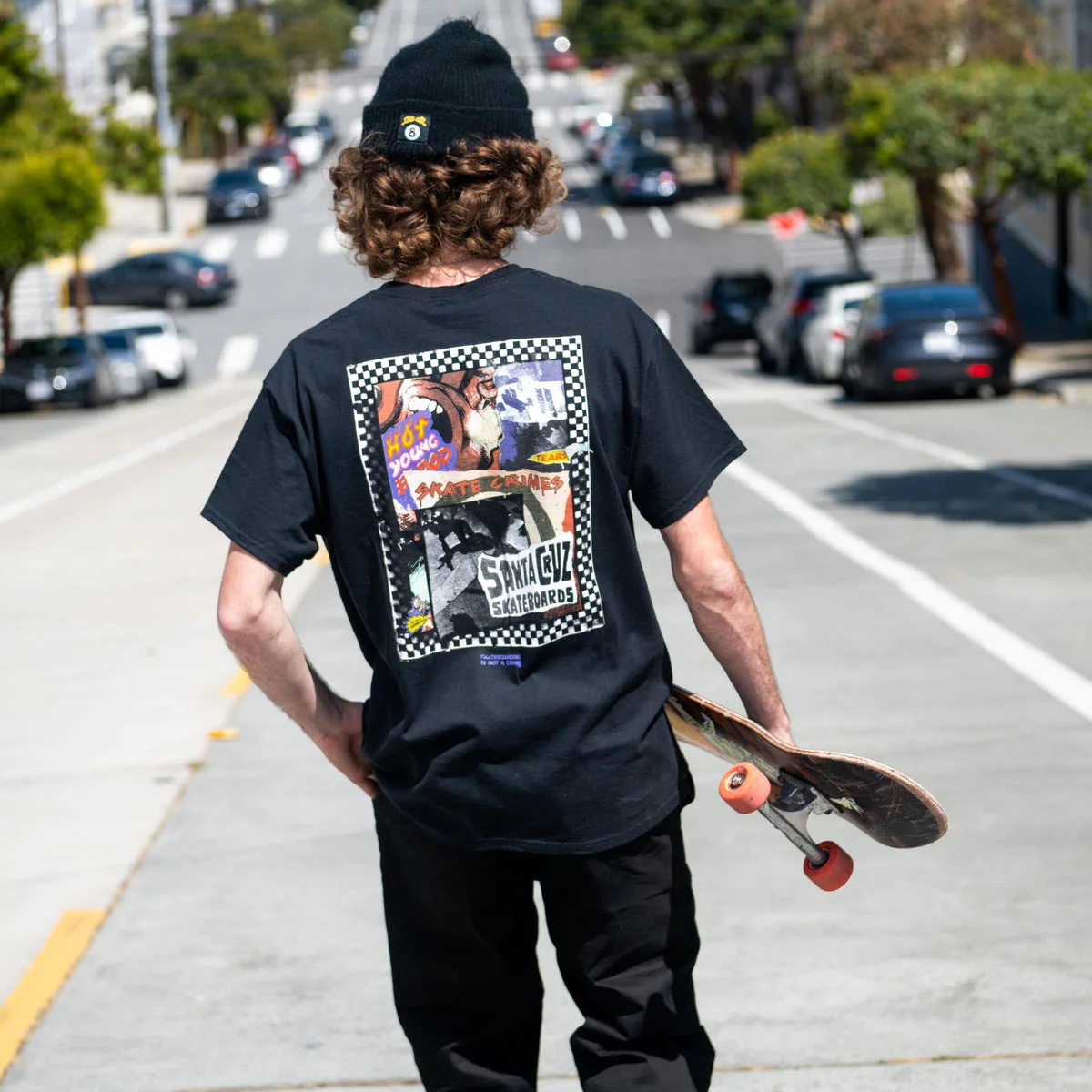 Santa Cruz Ad Collage T-Shirt - Black - Image 3