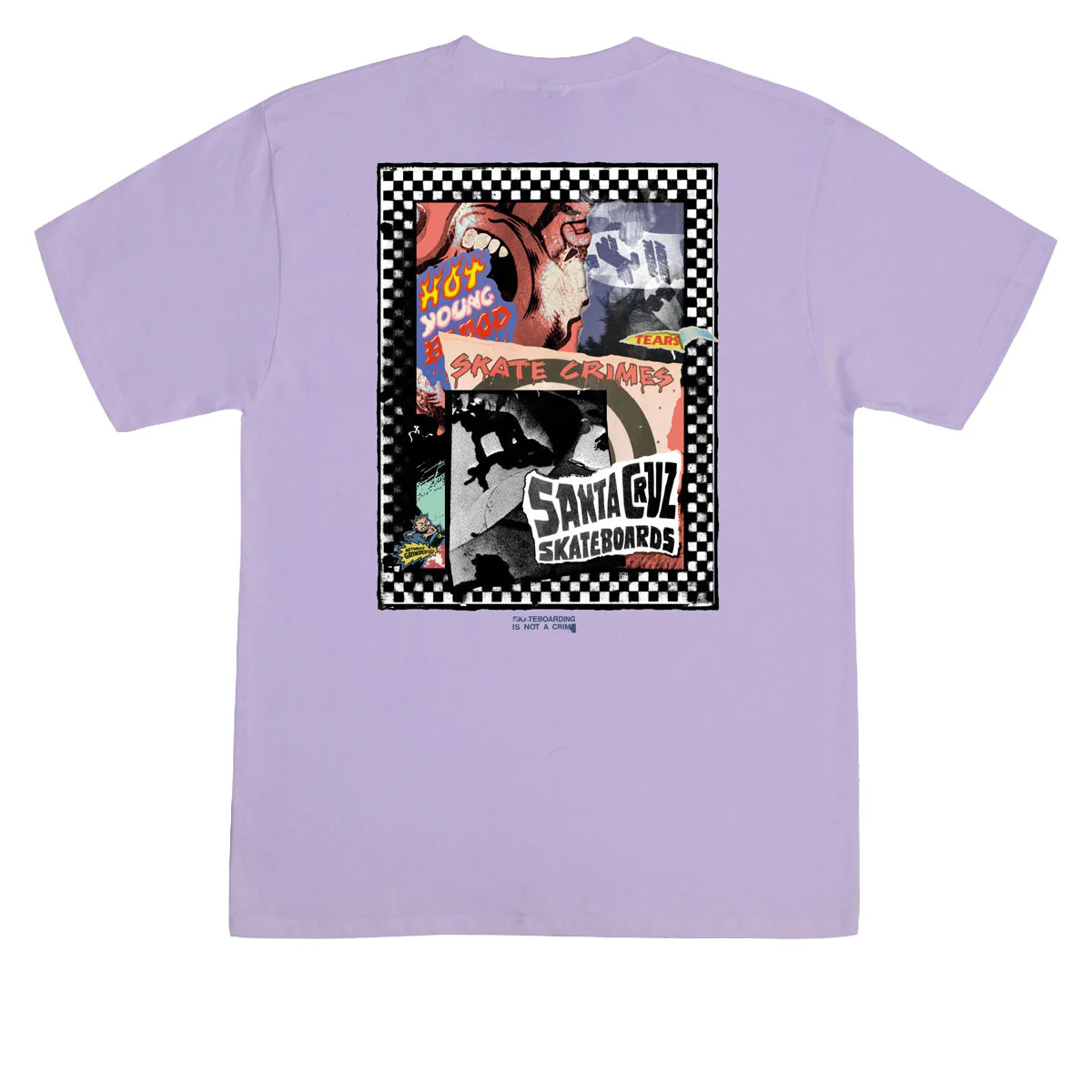 Santa Cruz Ad Collage T-Shirt - Orchid - Image 2