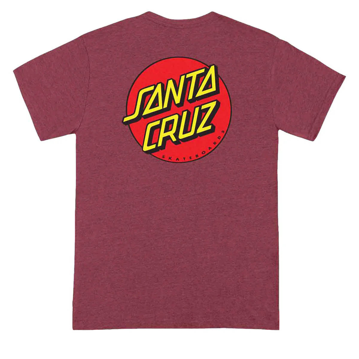 Santa Cruz Classic Dot T-Shirt - Heather Cardinal - Image 2