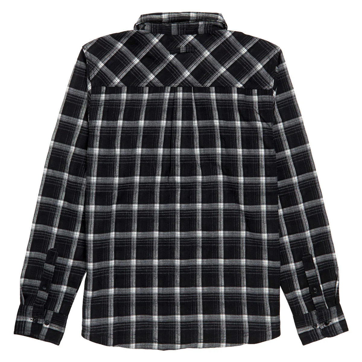Santa Cruz Classic Long Sleeve Flannel Shirt - Black Plaid - Image 2