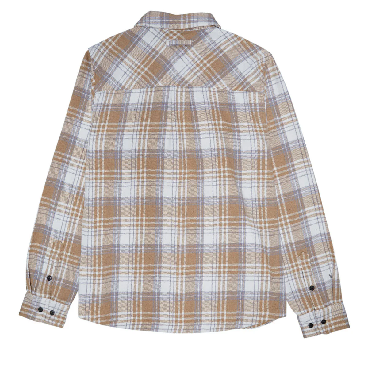 Santa Cruz Classic Long Sleeve Flannel Shirt - Sand Plaid - Image 2
