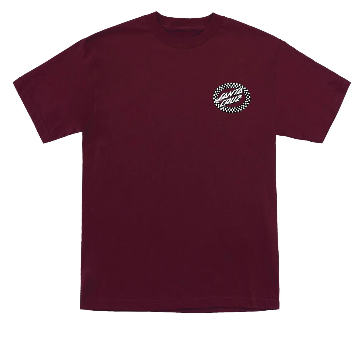Santa Cruz Collage Oval Dot T-Shirt - Maroon - Image 2