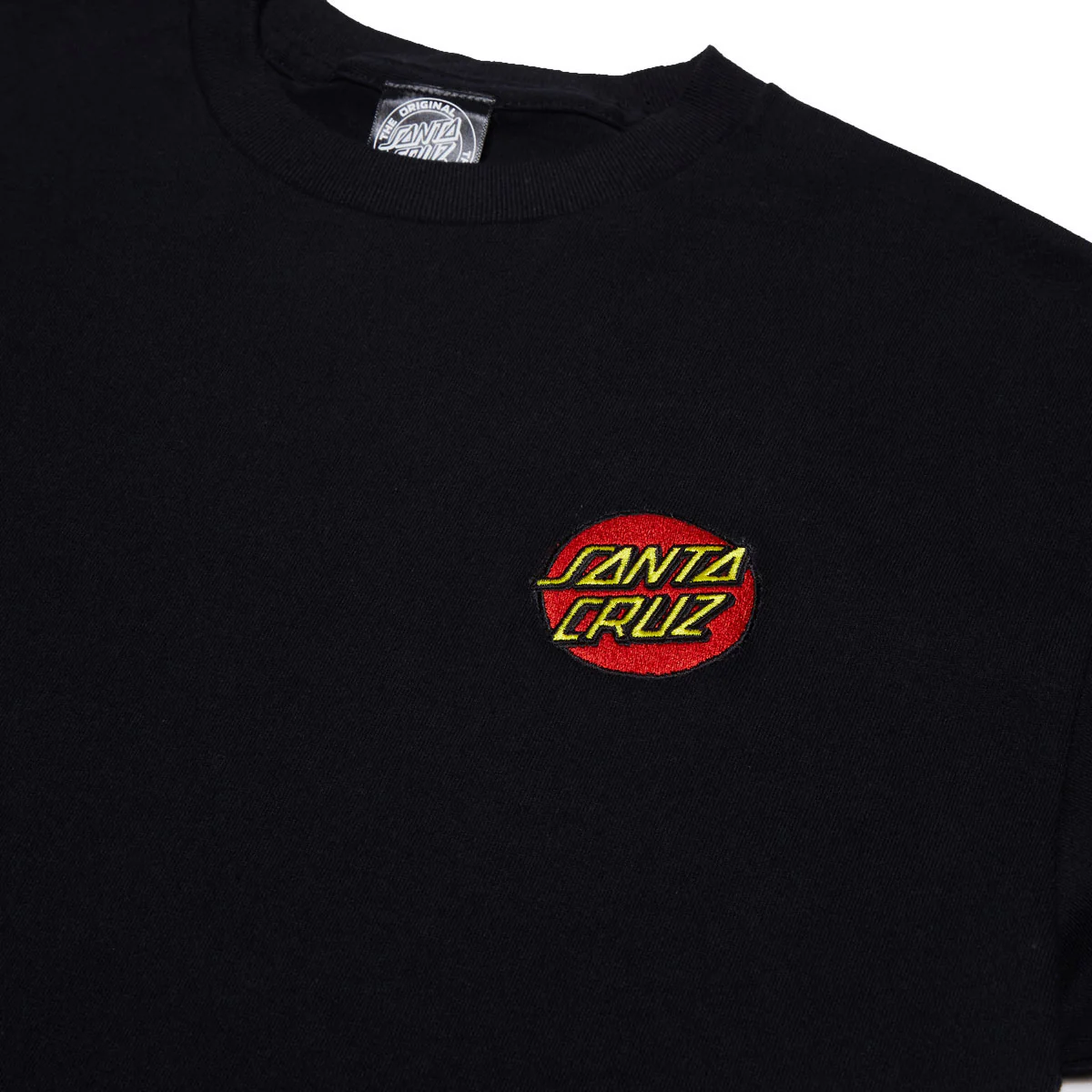 Santa Cruz Cruz Embroidered T-Shirt - Black - Image 2