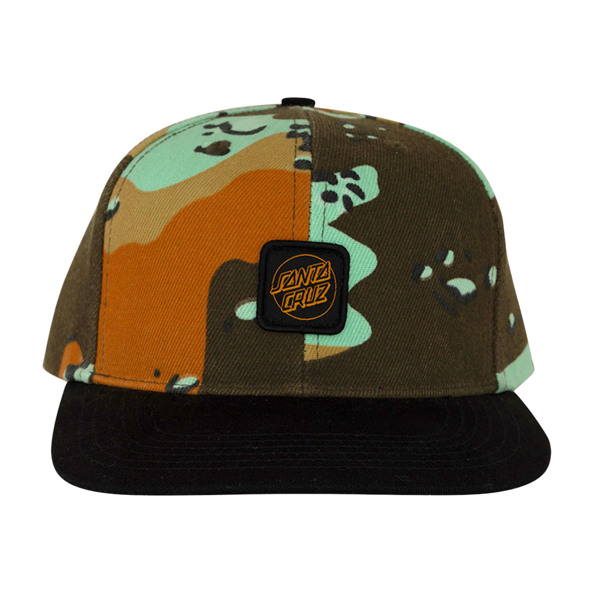 Santa Cruz Cruz Label Snapback Hat - Rich Camo - Image 2