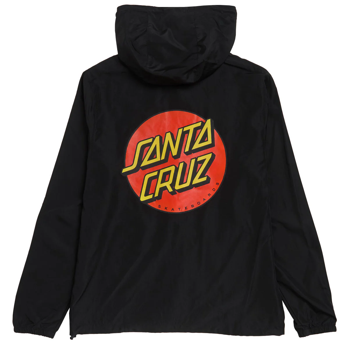 Santa Cruz Cruz Windbreaker Jacket - Black - Image 2
