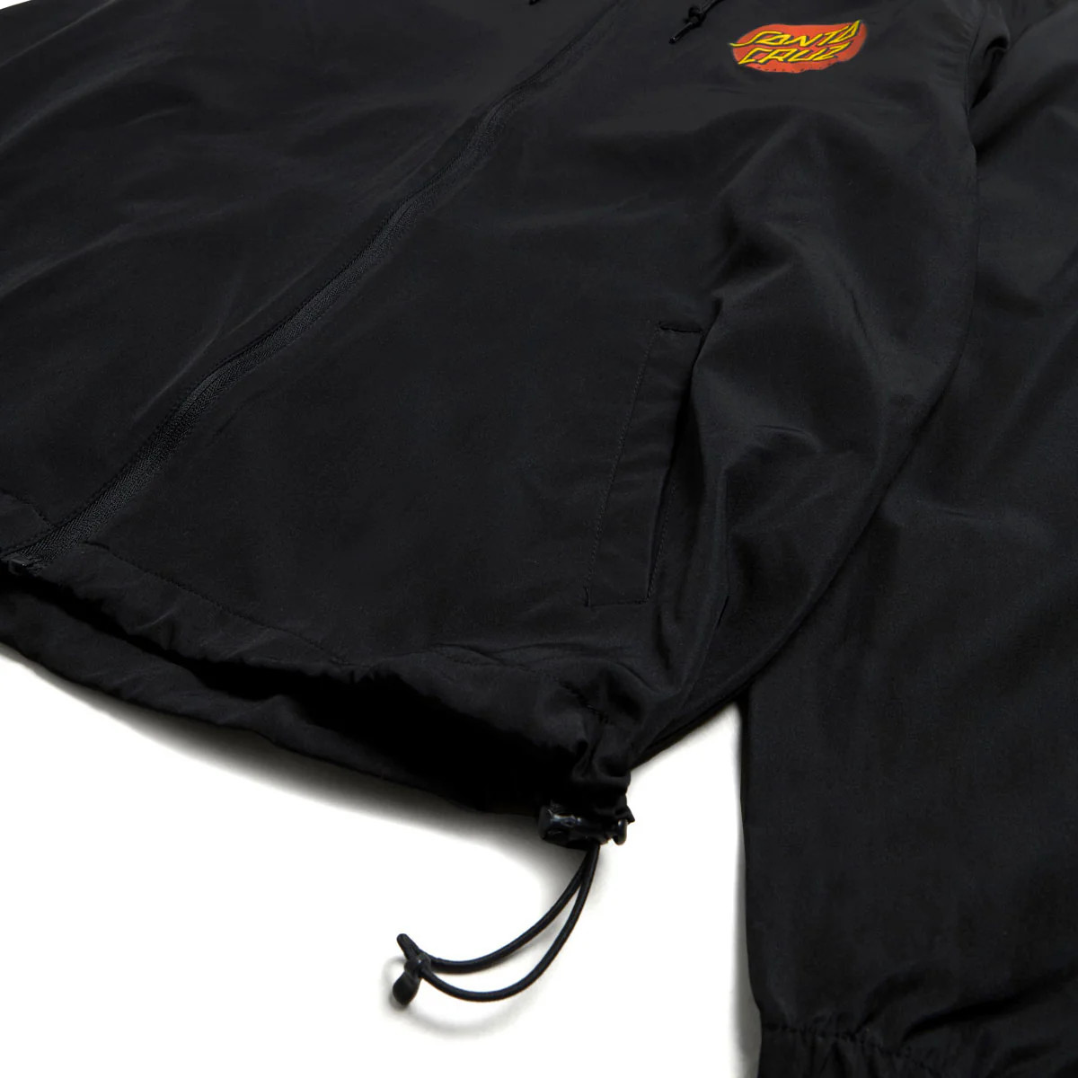 Santa Cruz Cruz Windbreaker Jacket - Black - Image 3