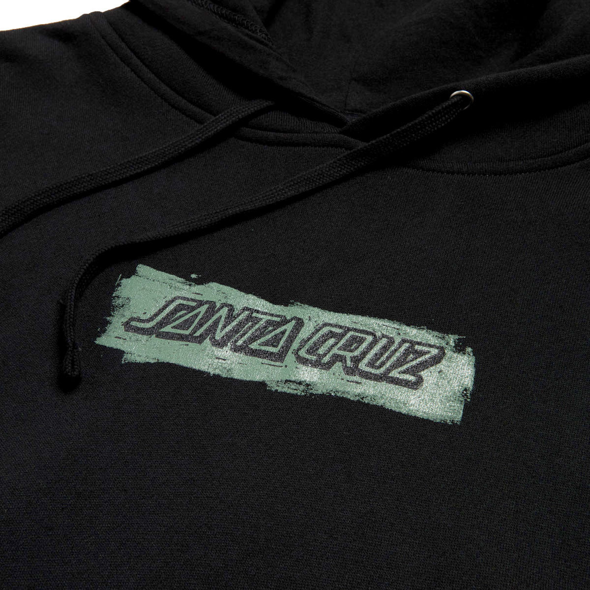 Santa Cruz Cut Strip Front Hoodie - Black - Image 2