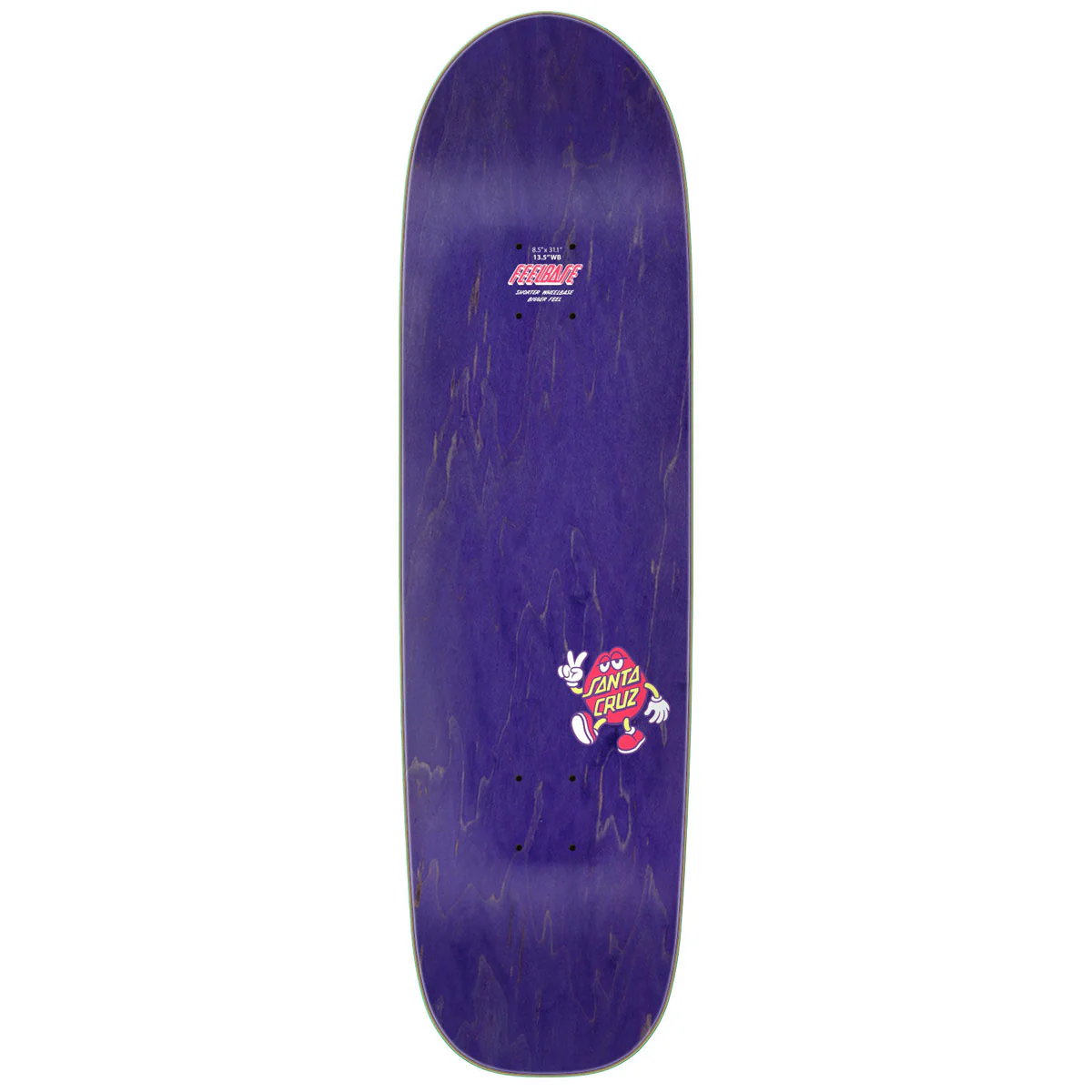 Santa Cruz Dot Dudes FeelBase Skateboard Deck - 8.50" - Image 2