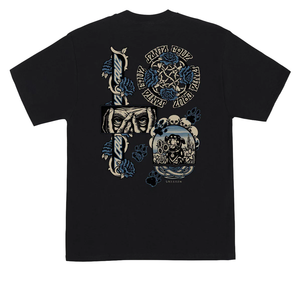 Santa Cruz Dressen Evo T-Shirt - Black